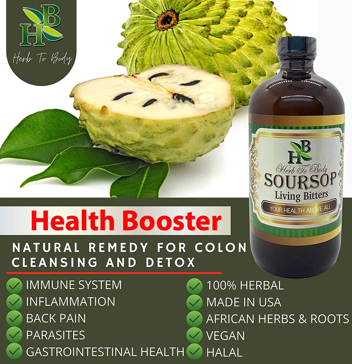 Soursop Living Bitters 16oz