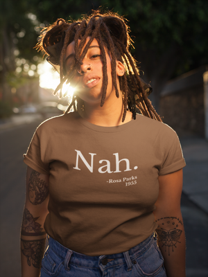 "Nah." Rosa Parks Premium Tri- Blend Short sleeve t-shirt