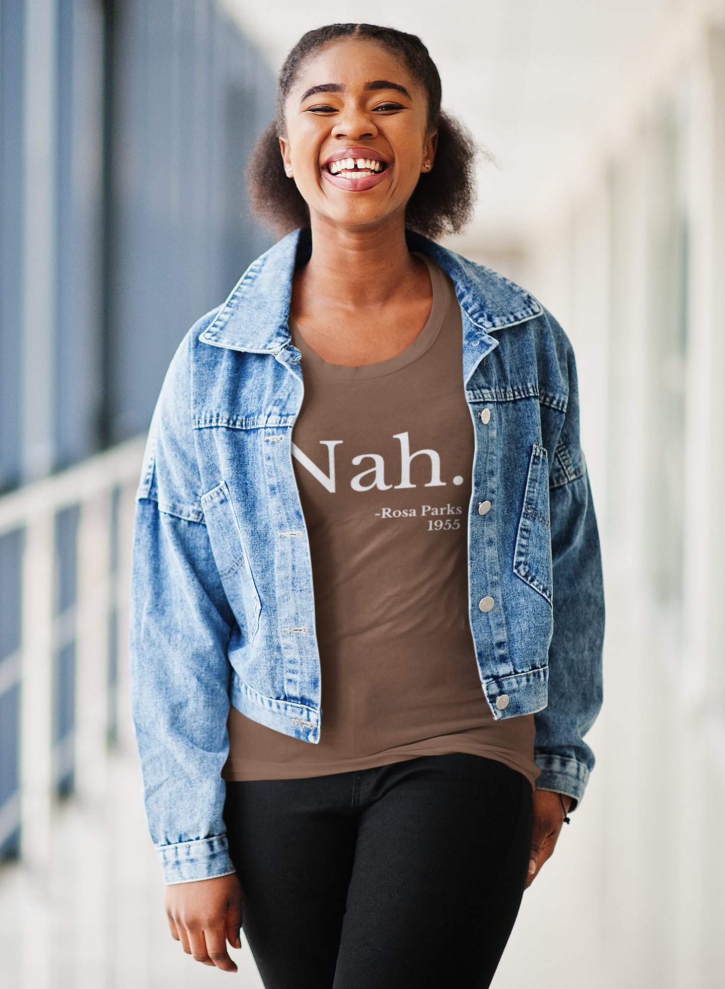 "Nah." Rosa Parks Premium Tri- Blend Short sleeve t-shirt