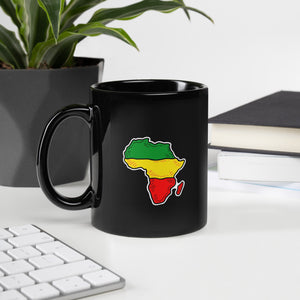 AFRICA! Black Glossy Mug