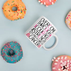 Survivor Pink White glossy mug