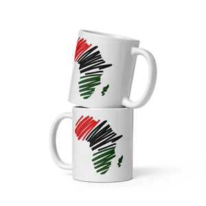 AFRICA! White glossy mug