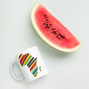 AFRICA! Color White glossy mug