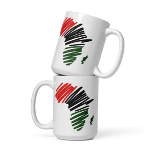 AFRICA! White glossy mug