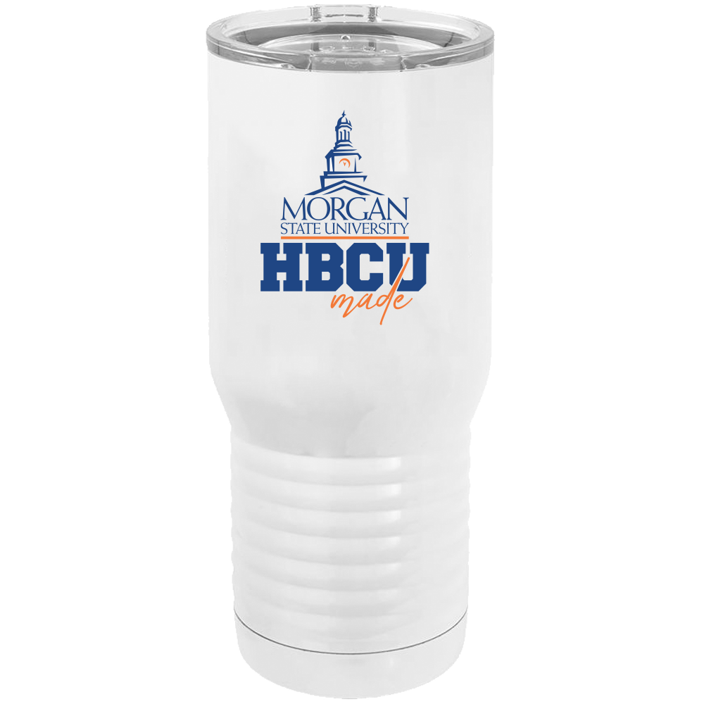 Morgan State HBCU Made Polar Camel - 20-ounce Sublimated Tumbler including Slide to close lid