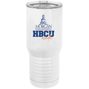 Morgan State HBCU Made Polar Camel - 20-ounce Sublimated Tumbler including Slide to close lid