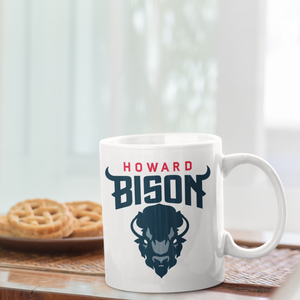 HU Bison Mug - 15 oz. Coffee Mug - White