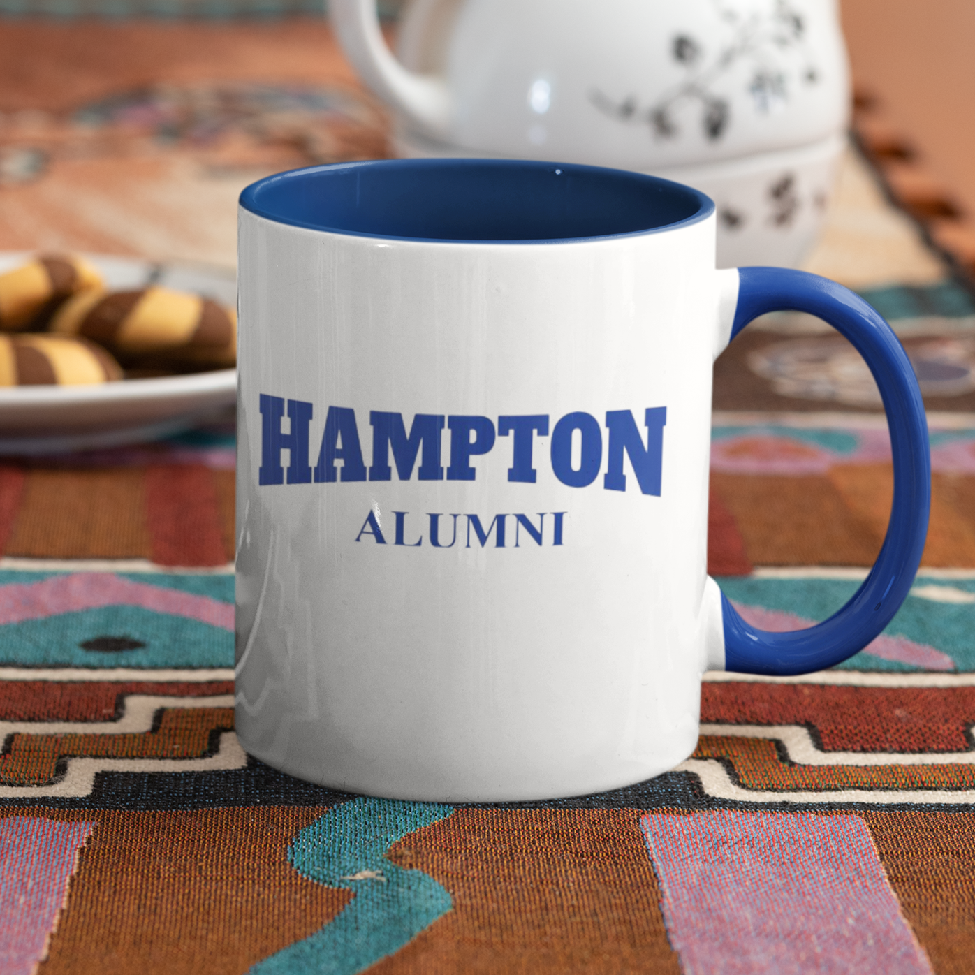 Hampton Dope Since - White with Colored Inside and Handle 15 oz. Coffee mug