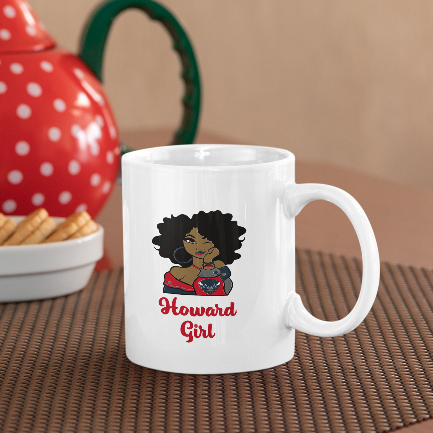 HU Girl - White 15 oz. Coffee mug