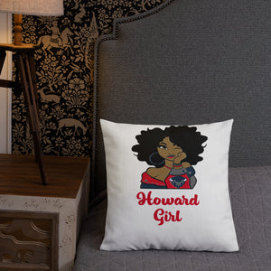 HU Girl Bison Premium Pillow