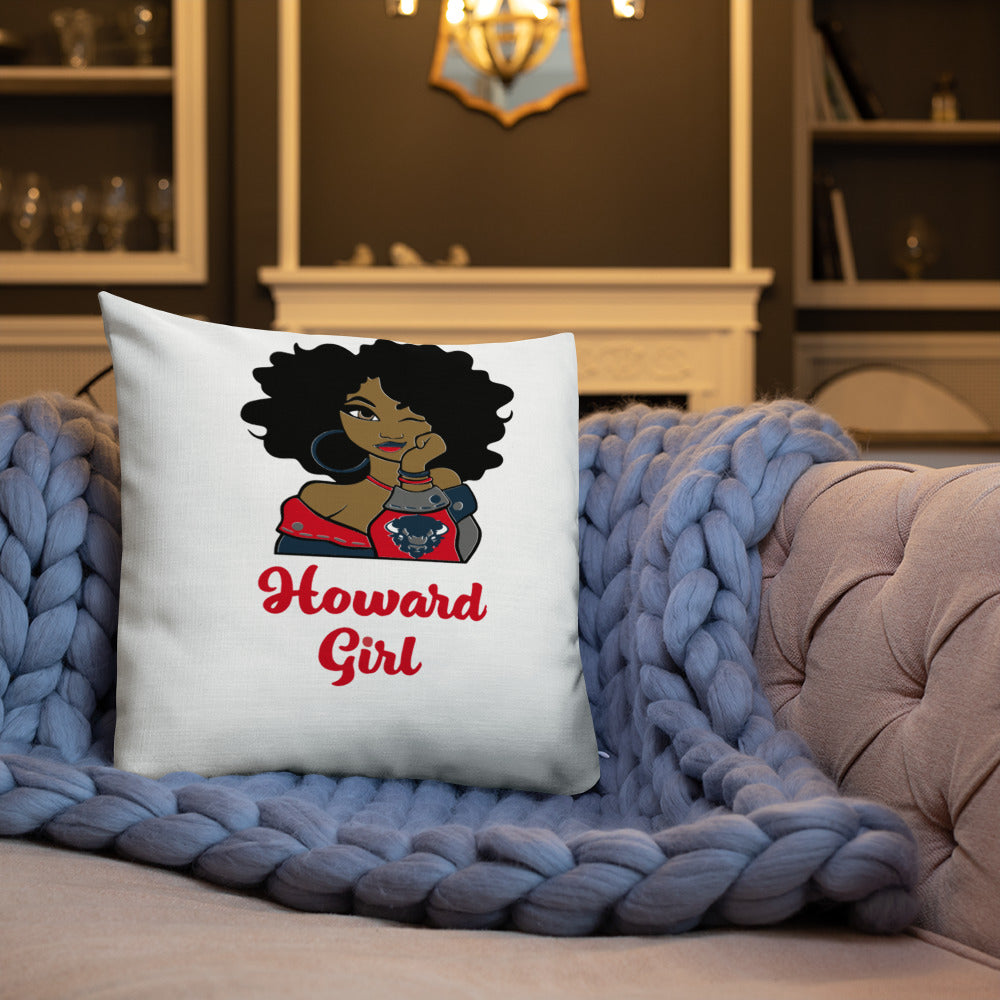 HU Girl Bison Premium Pillow