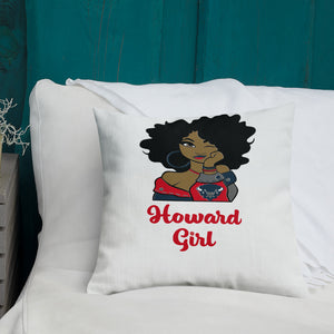 HU Girl Bison Premium Pillow