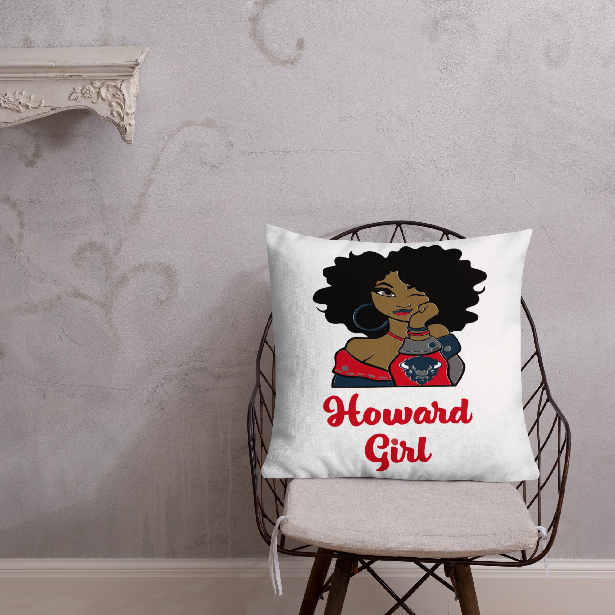 HU Girl Bison Premium Pillow