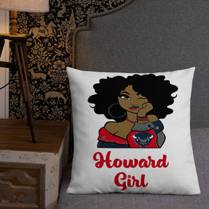 HU Girl Bison Premium Pillow