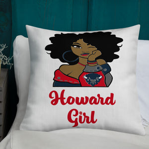 HU Girl Bison Premium Pillow