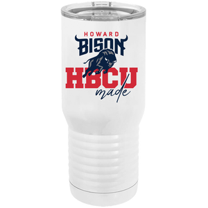 HBCU Made HU Polar Camel - 20-ounce Sublimatable Tumbler including Slide to close lid